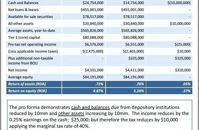 Pro Forma Financials Template