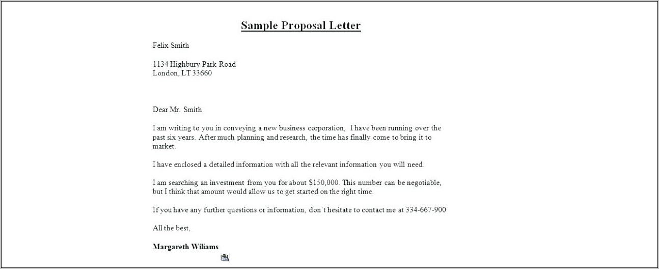 Product Sales Proposal Sample Doc