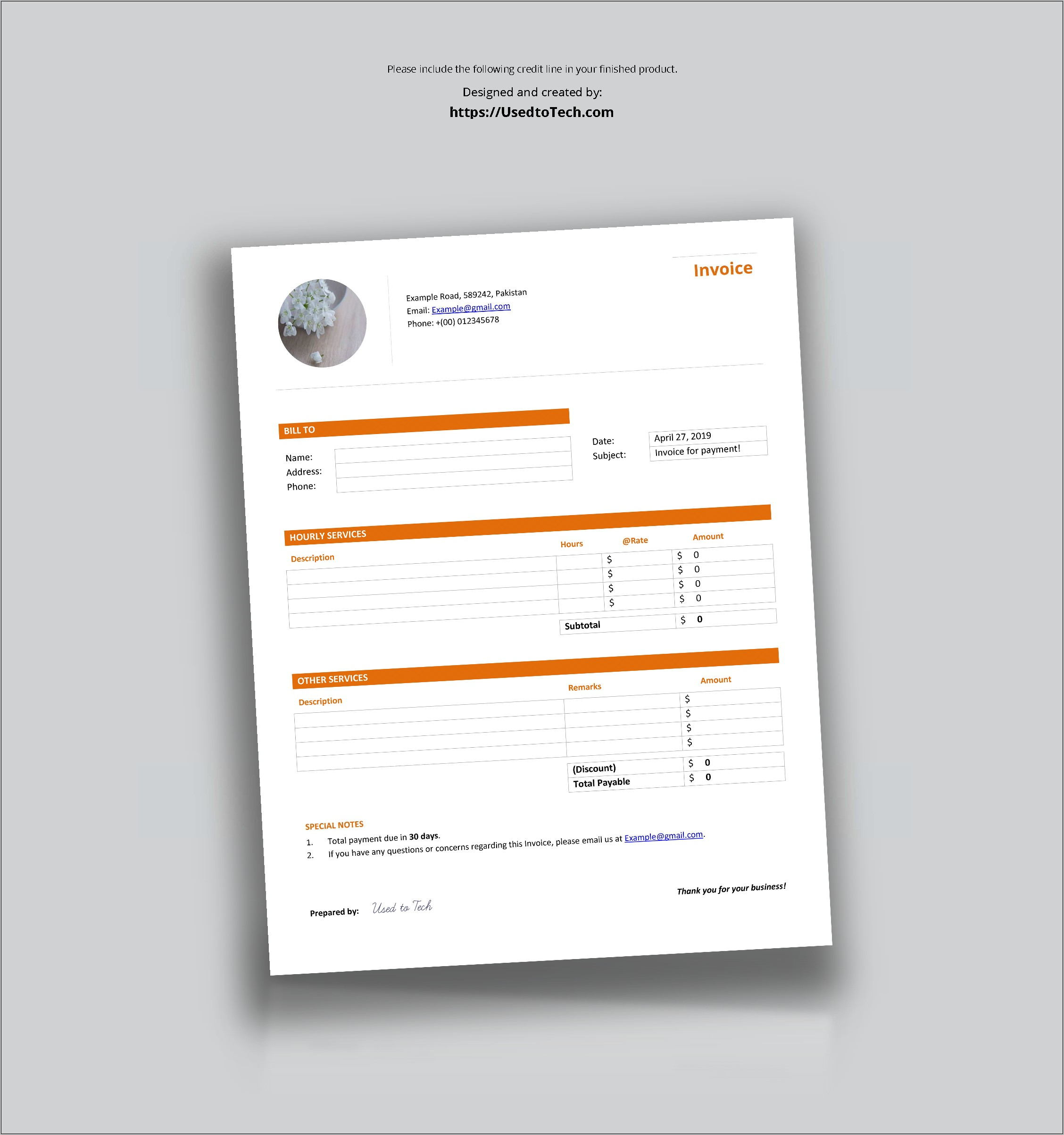 Professional Invoice Template Word
