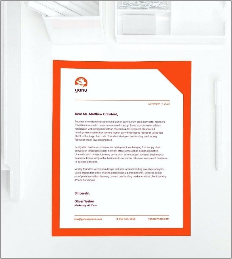 Professional Letterhead Template Word Free Download
