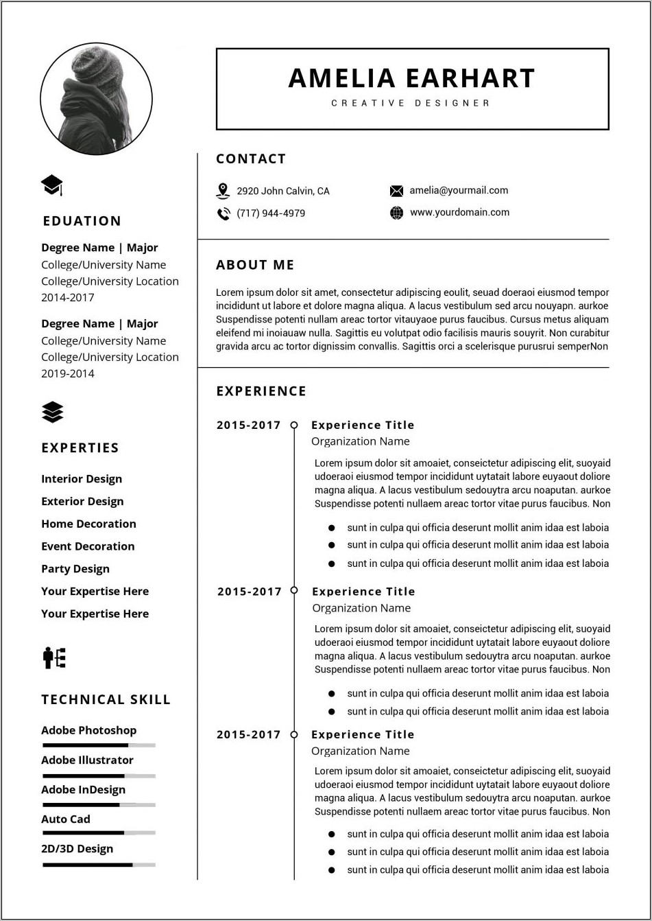 Professional Resume Template Word Free Download