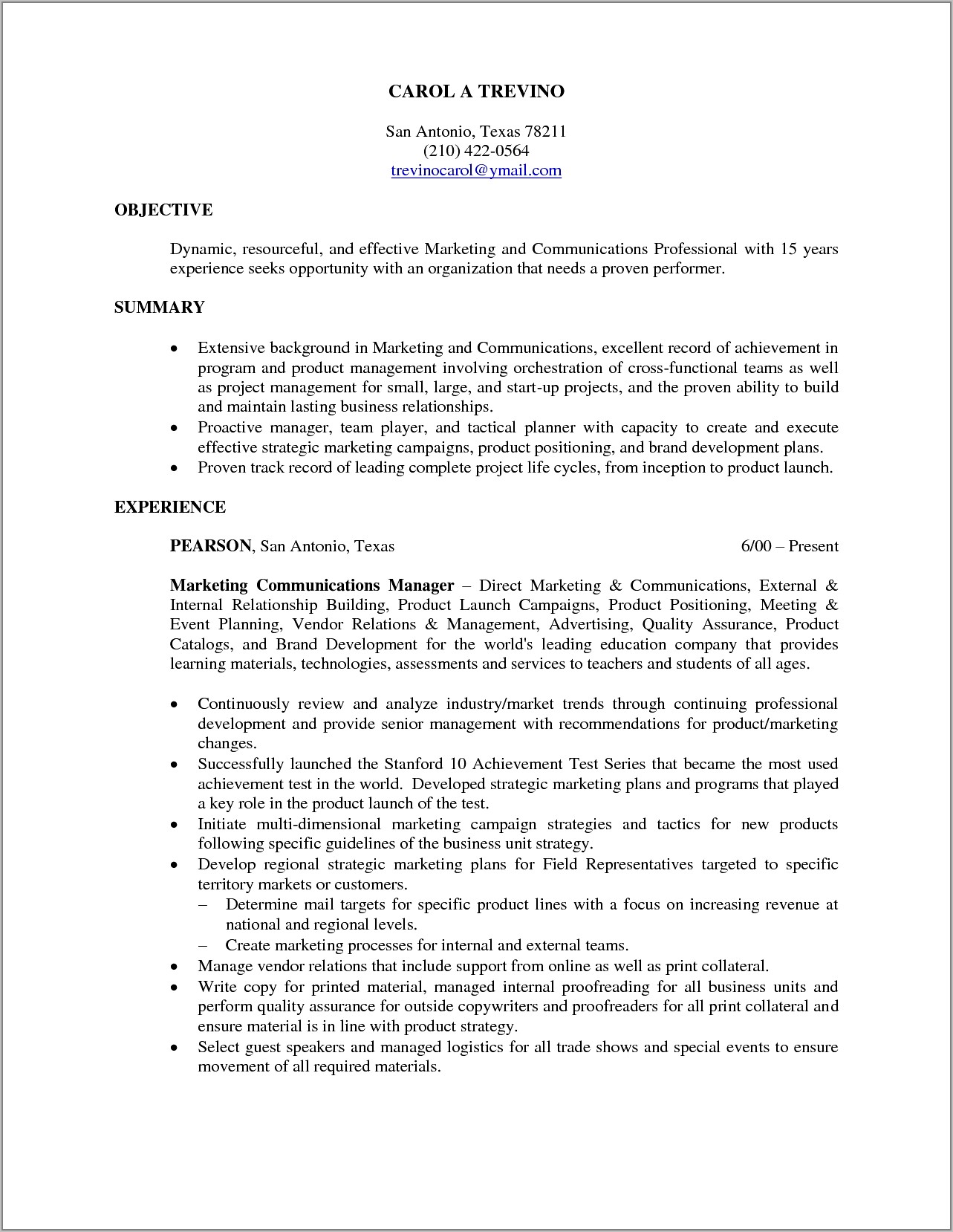 Professional Resume Writers San Antonio Texas