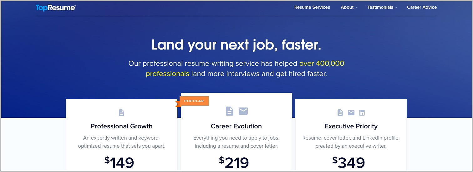 Professional Resume Writing Service Reviews