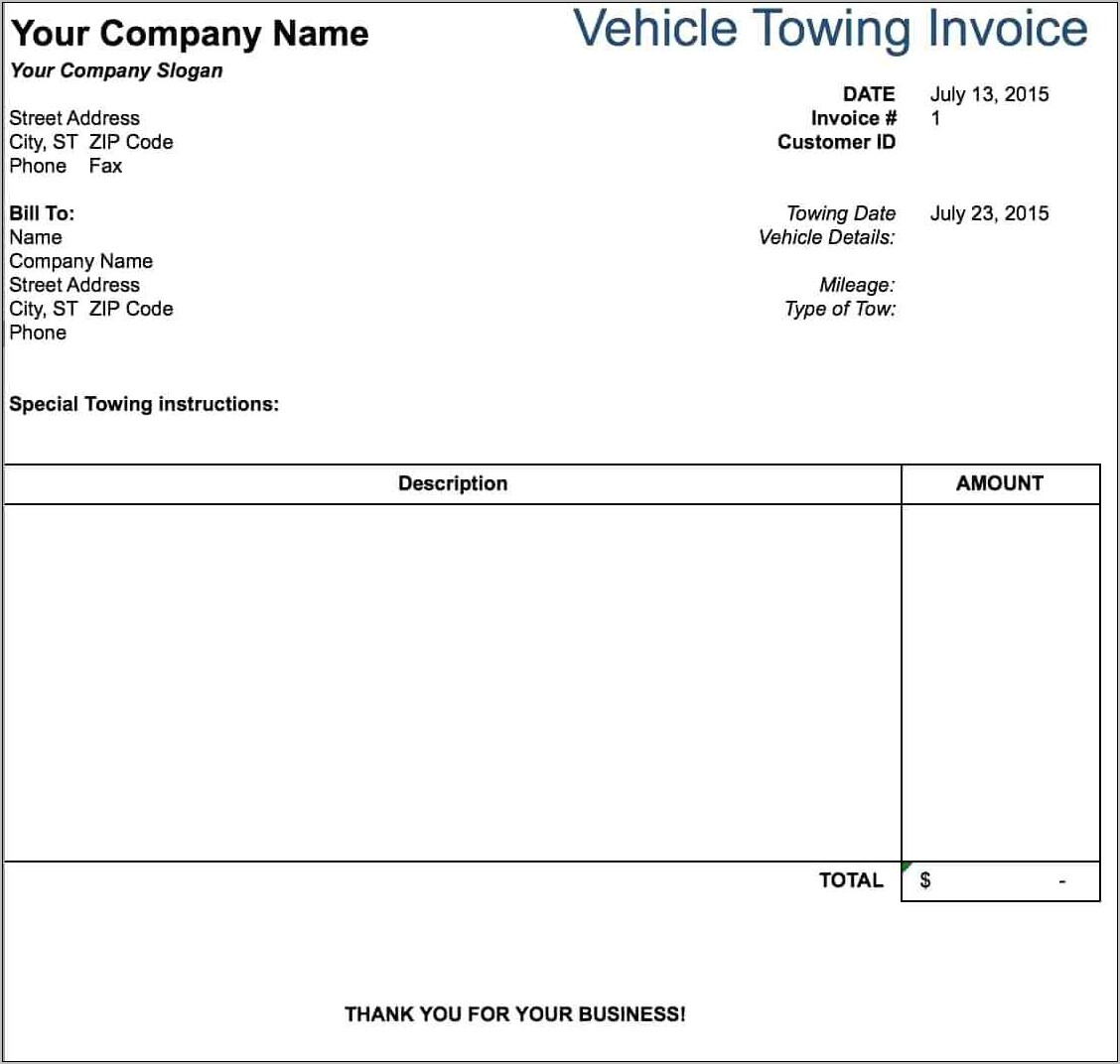 Professional Services Invoice Template Uk
