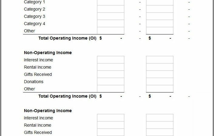 Profit Loss Statement Template Pdf