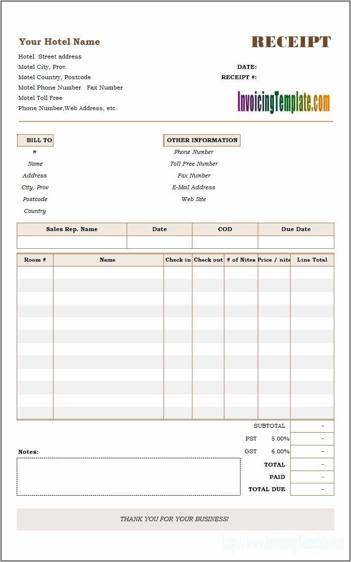 Proforma Invoice Format In Word Free Download