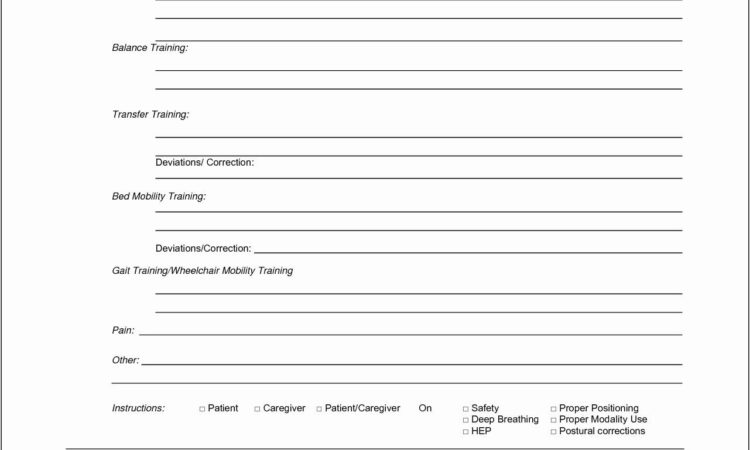 Progress Note Template Counseling