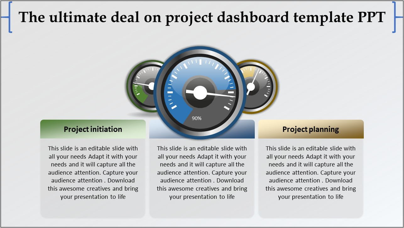Project Dashboard Template Ppt