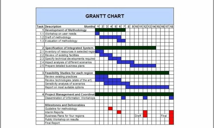 Project Gantt Chart Template Xls