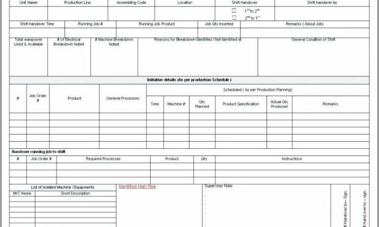 Project Handover Document Template Resigning Employee