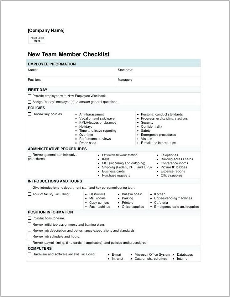 Project Handover Off Document Template