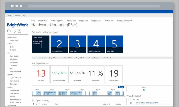 Project Management Sharepoint Template