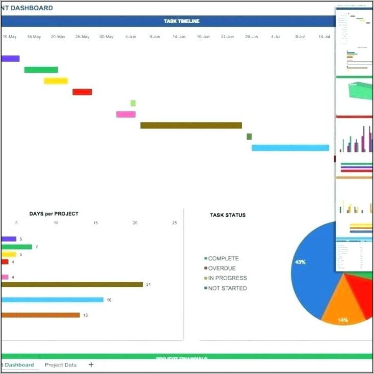 Project Status Dashboard Template Free