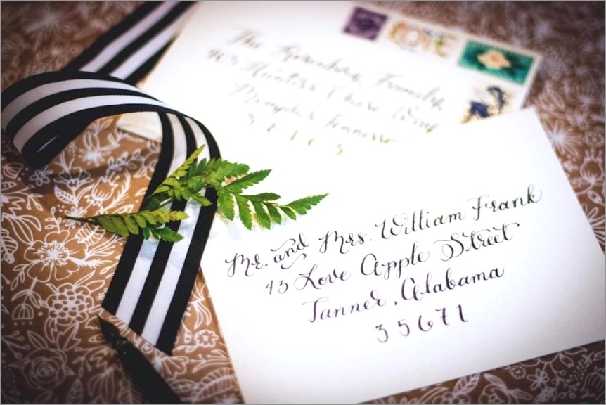 Proper Addressing Of Wedding Invitation Envelopes