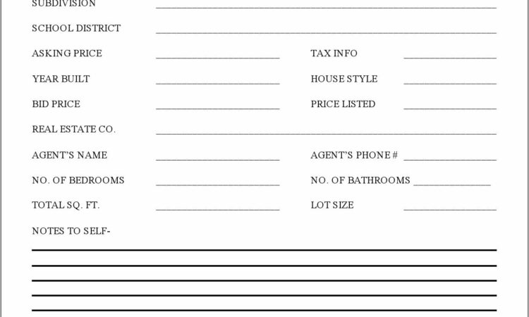 Property Inspection Checklist Template