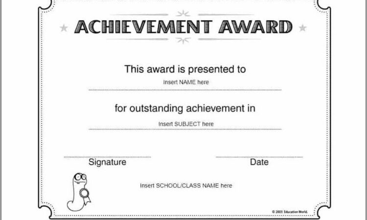 Publisher Award Certificates Templates Free