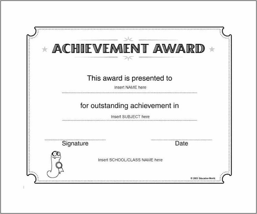 Publisher Award Certificates Templates Free