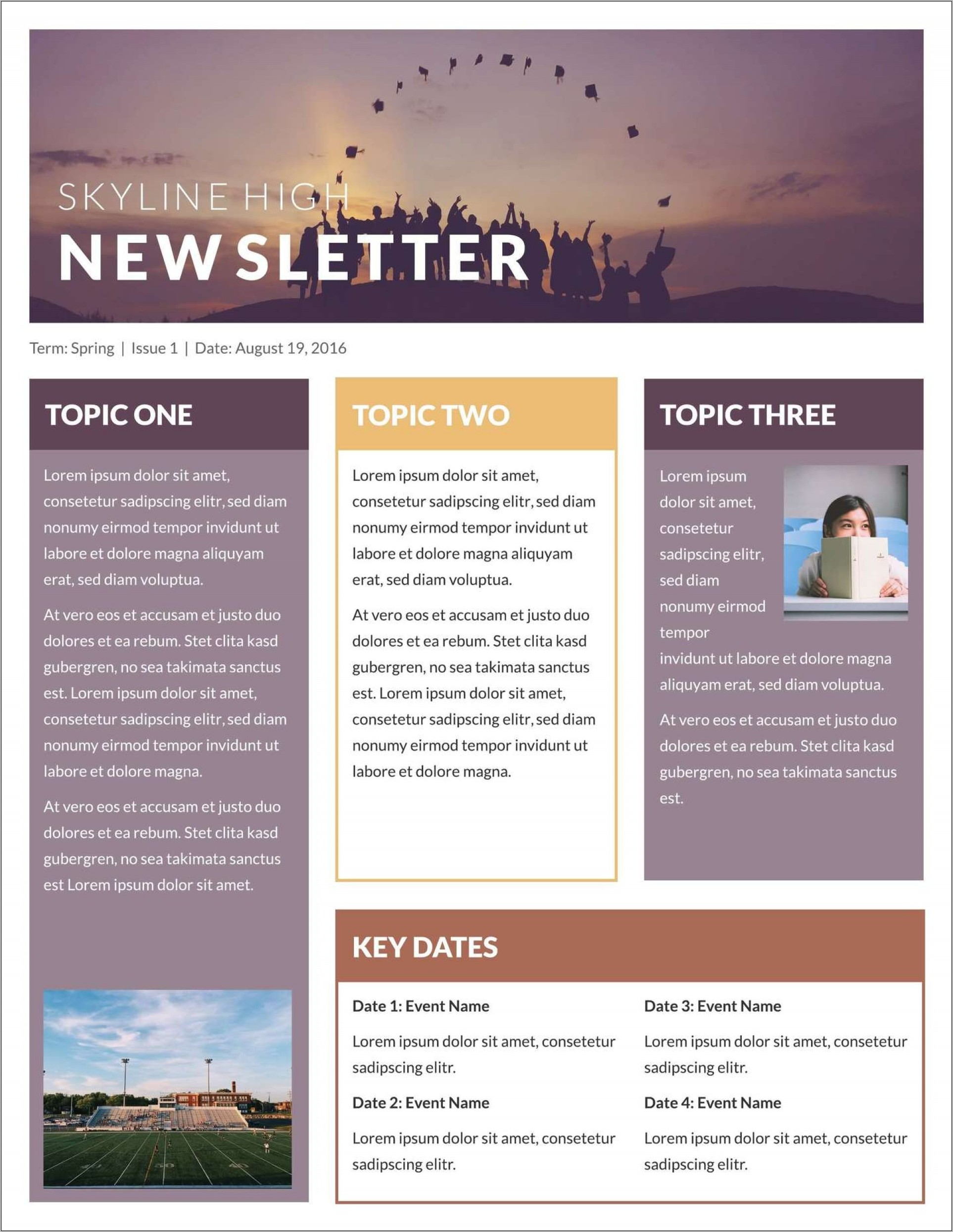Publisher Newsletter Template Free Download