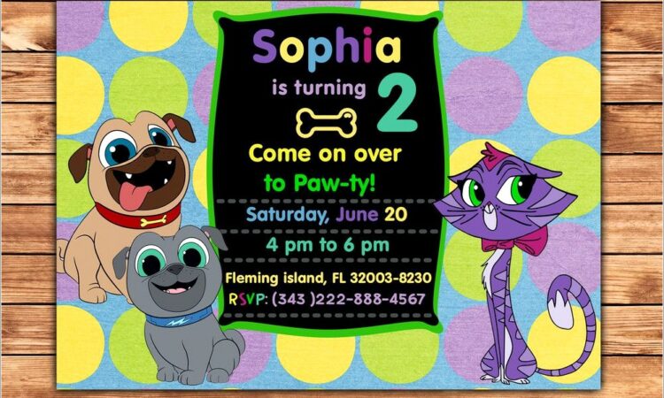 Puppy Dog Pals Invitations