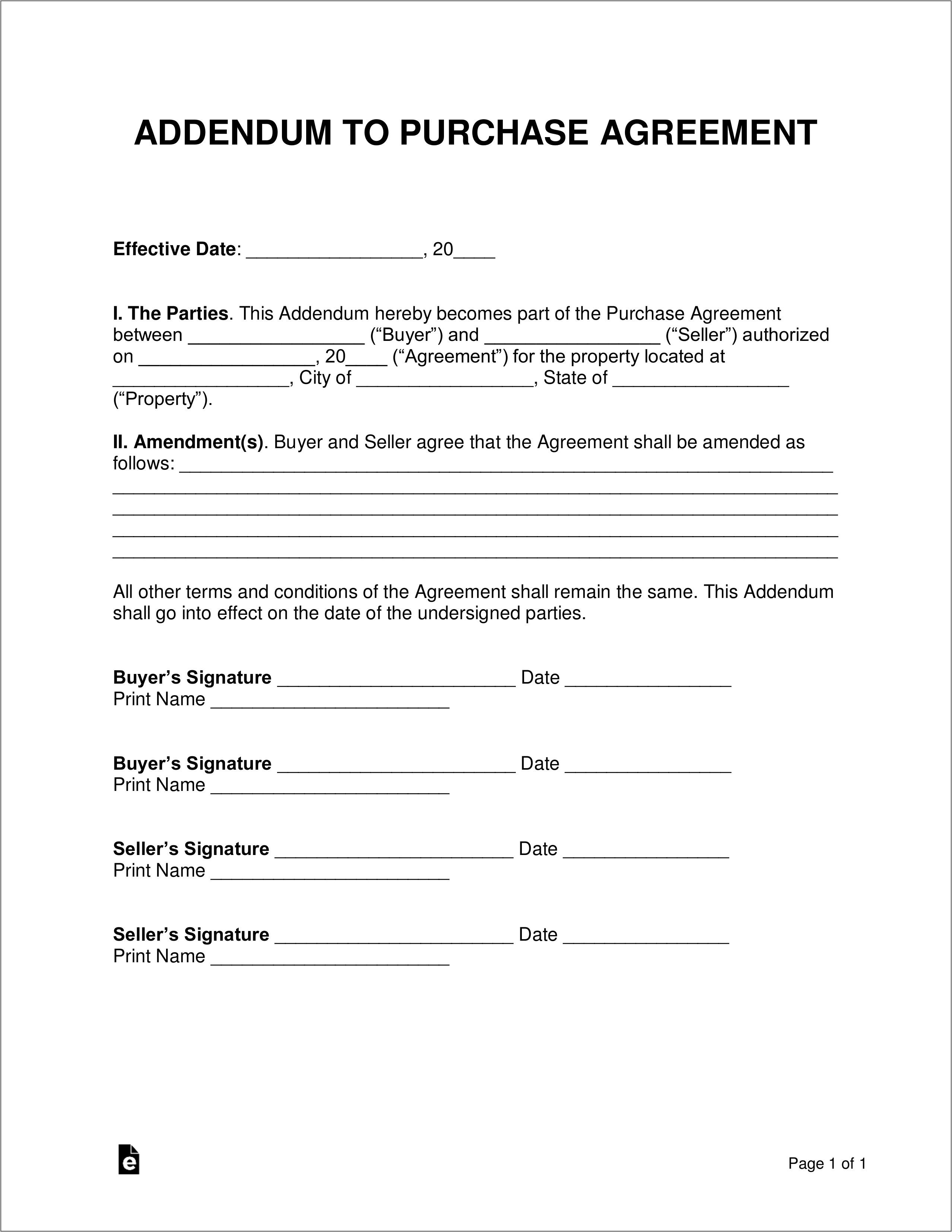 Purchase And Sale Agreement New Hampshire Form