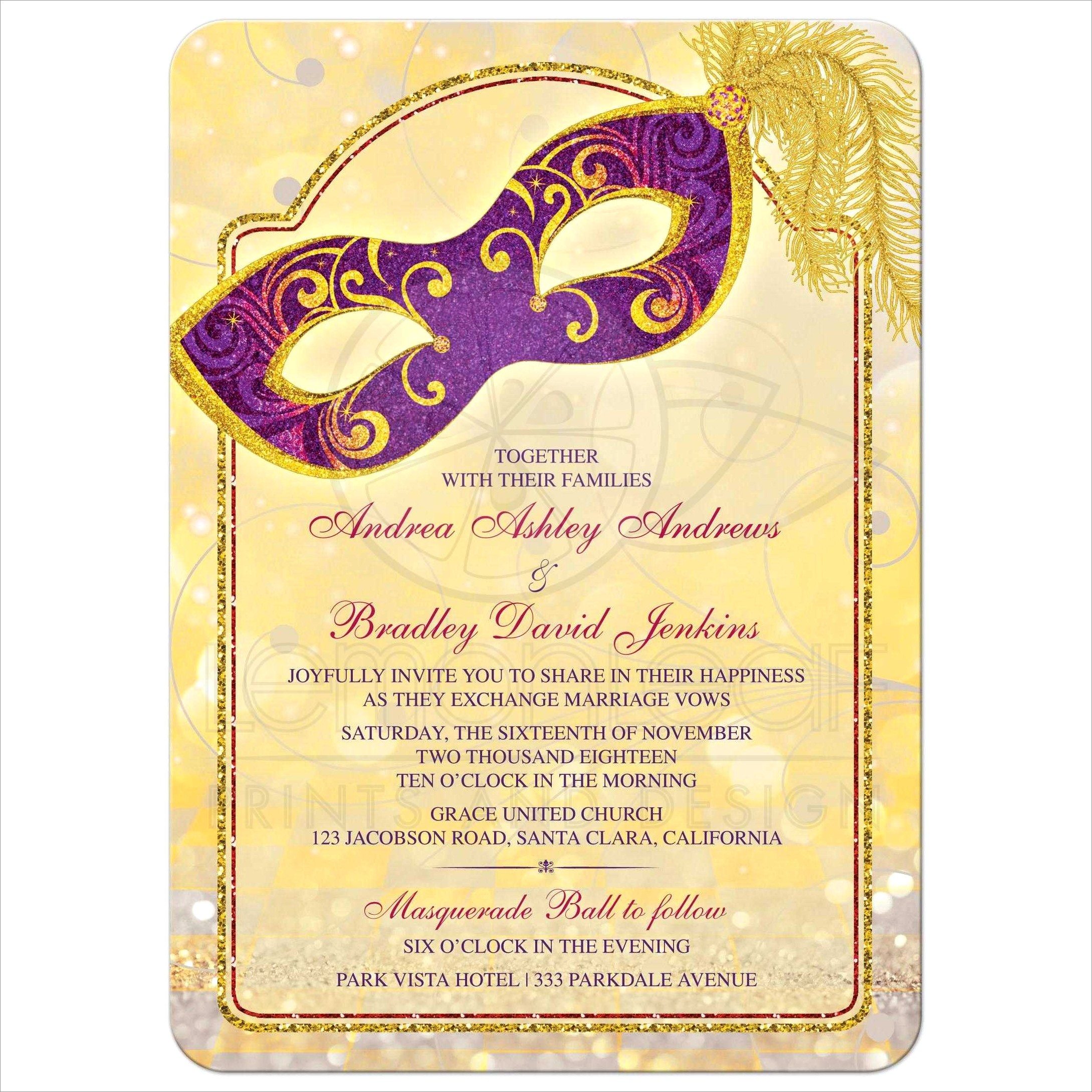 Purple And Red Wedding Invitations