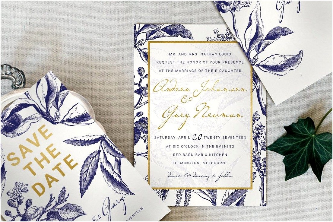 Purple And White Wedding Invitation Templates