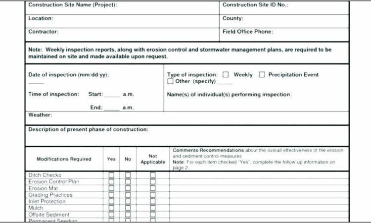 Qa Qc Plan Format