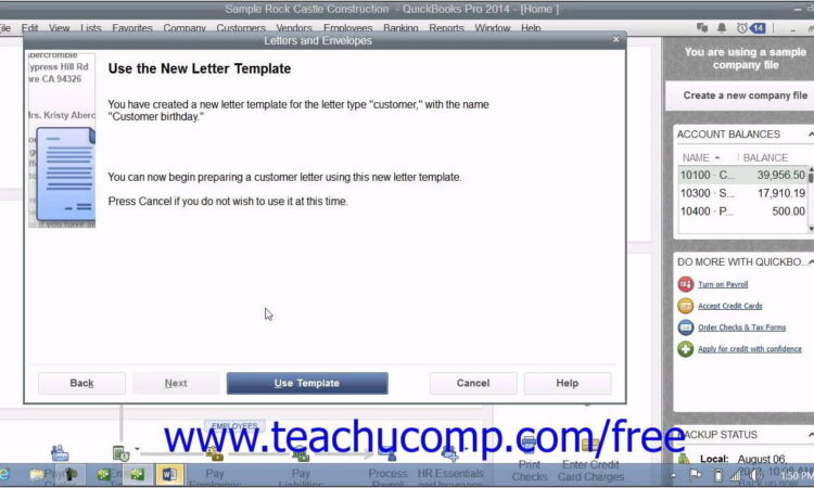 Quickbooks Pro 2014 Templates