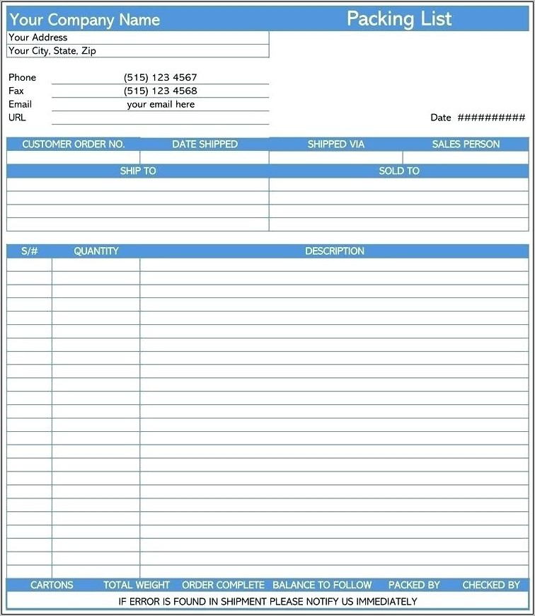 Quickbooks Purchase Order Template Download