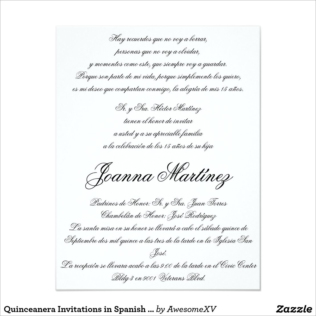 Quinceanera Invitation Wording In Spanish