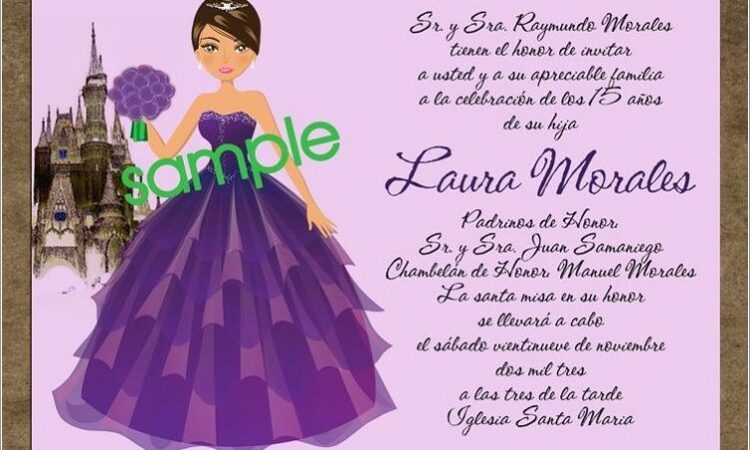 Quinceanera Invitations Ideas In Spanish