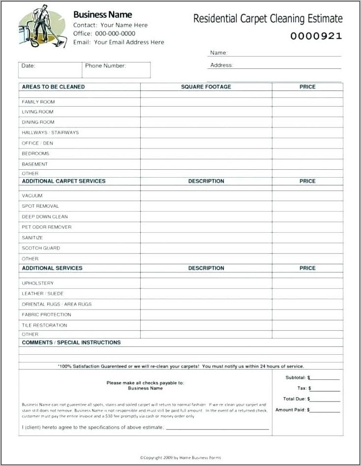 Quotation Form Template Free Download