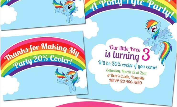 Rainbow Dash Invitations Free