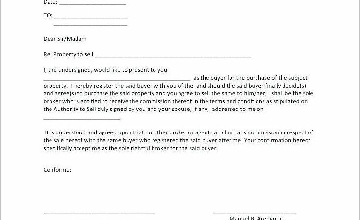 Real Estate Broker Commission Agreement Form Philippines