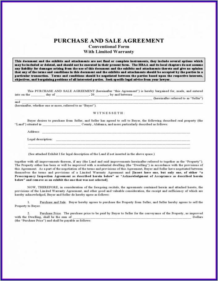 Real Estate Contract Template Nj
