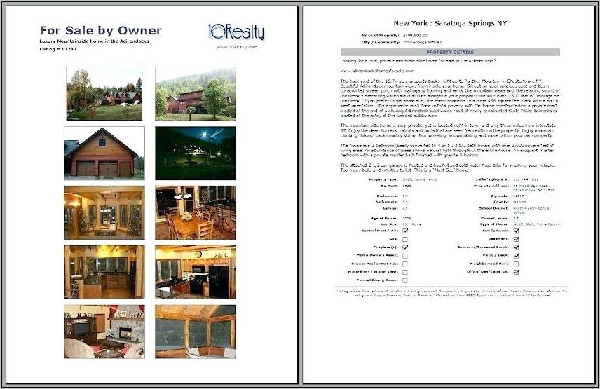 Real Estate Flyer Templates For Word