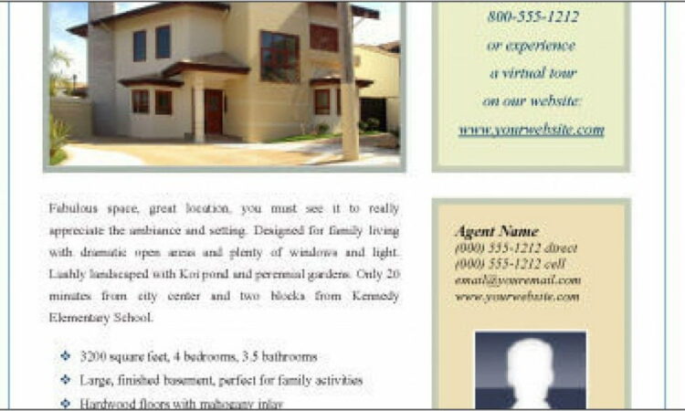 Real Estate Flyers Template Free