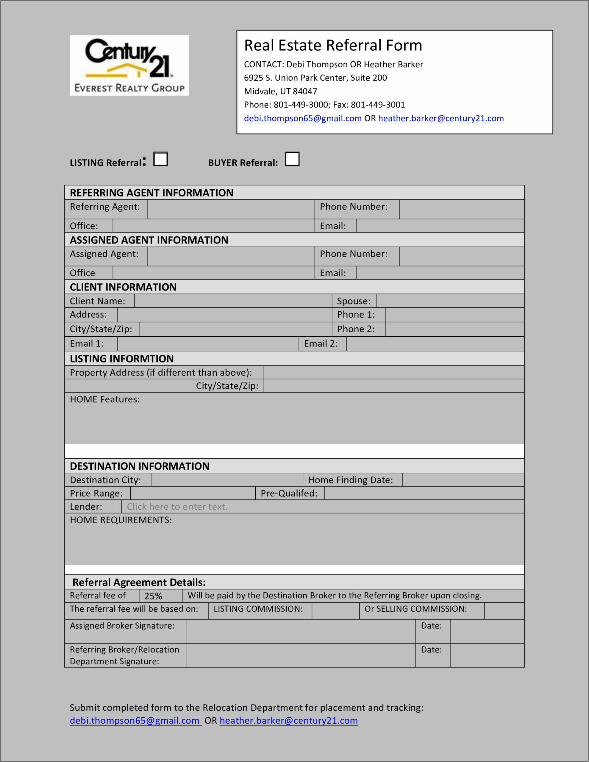 Real Estate Form Templates