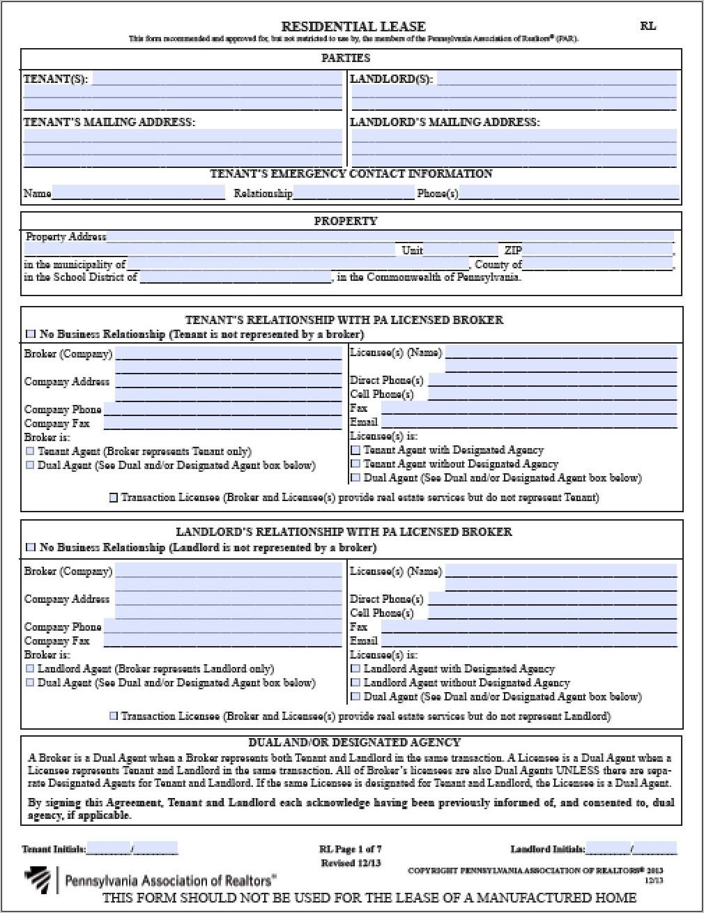 Real Estate Lease Agreement Forms Free