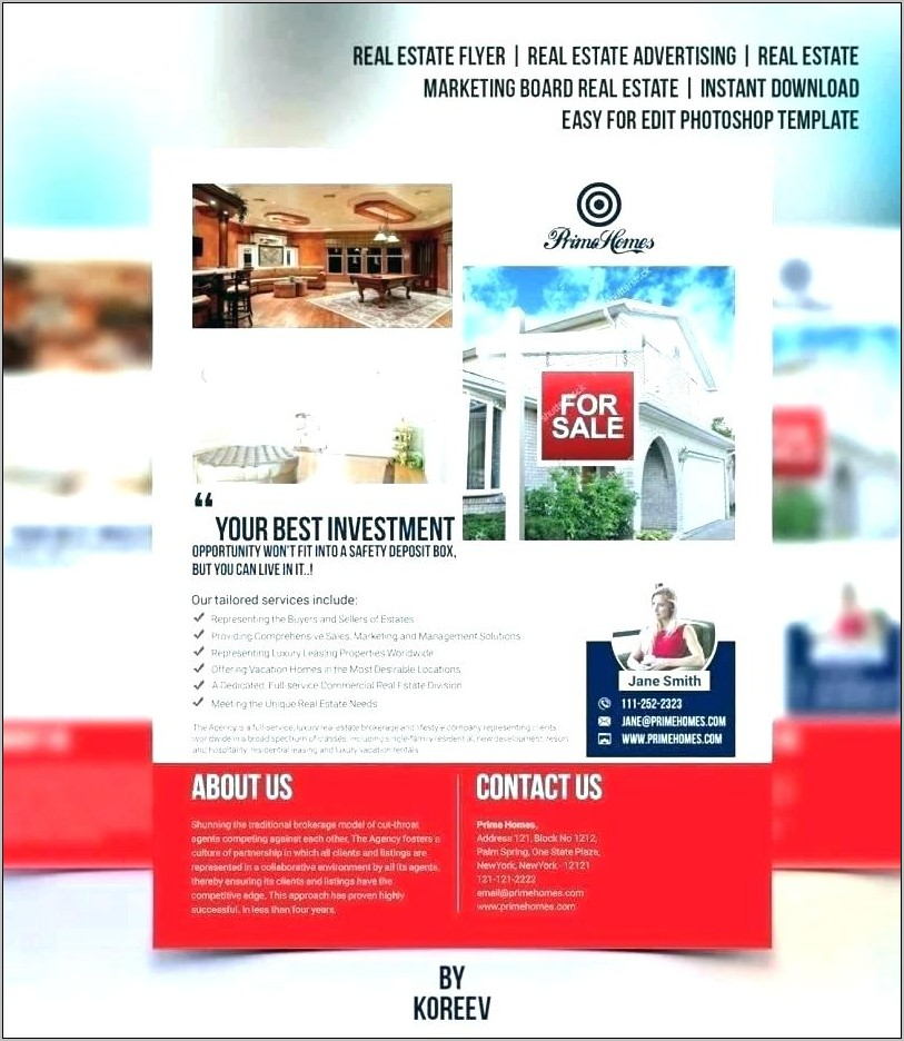 Real Estate Newspaper Ad Templates