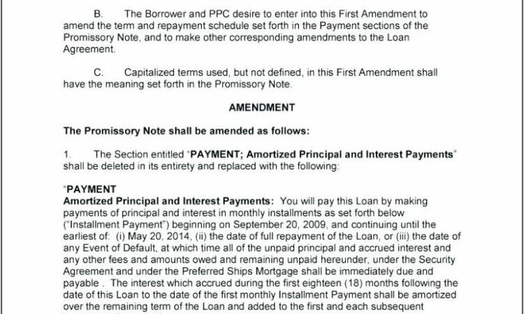 Real Estate Promissory Note Template