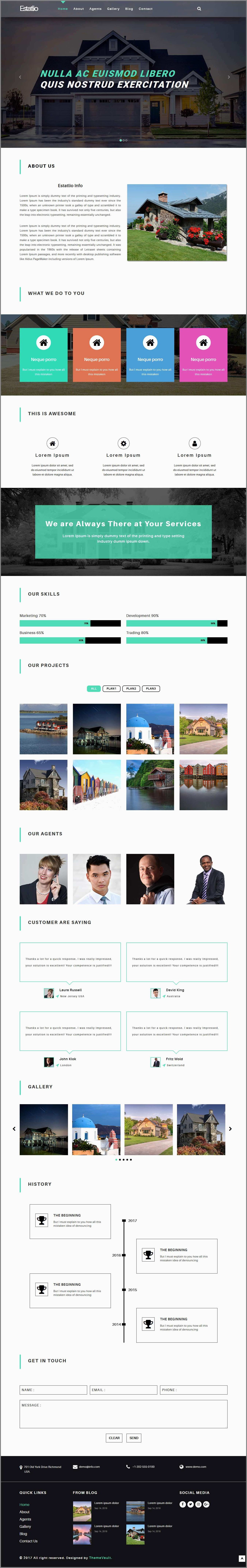 Real Estate Responsive Template Free Download