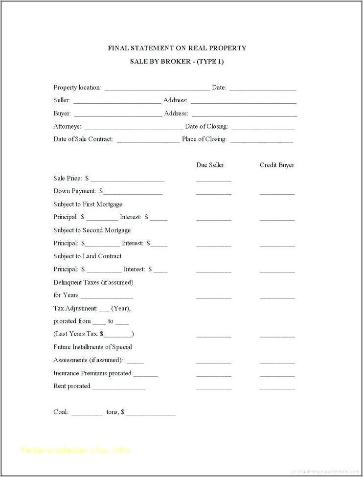 Real Estate Sales Agreement Forms