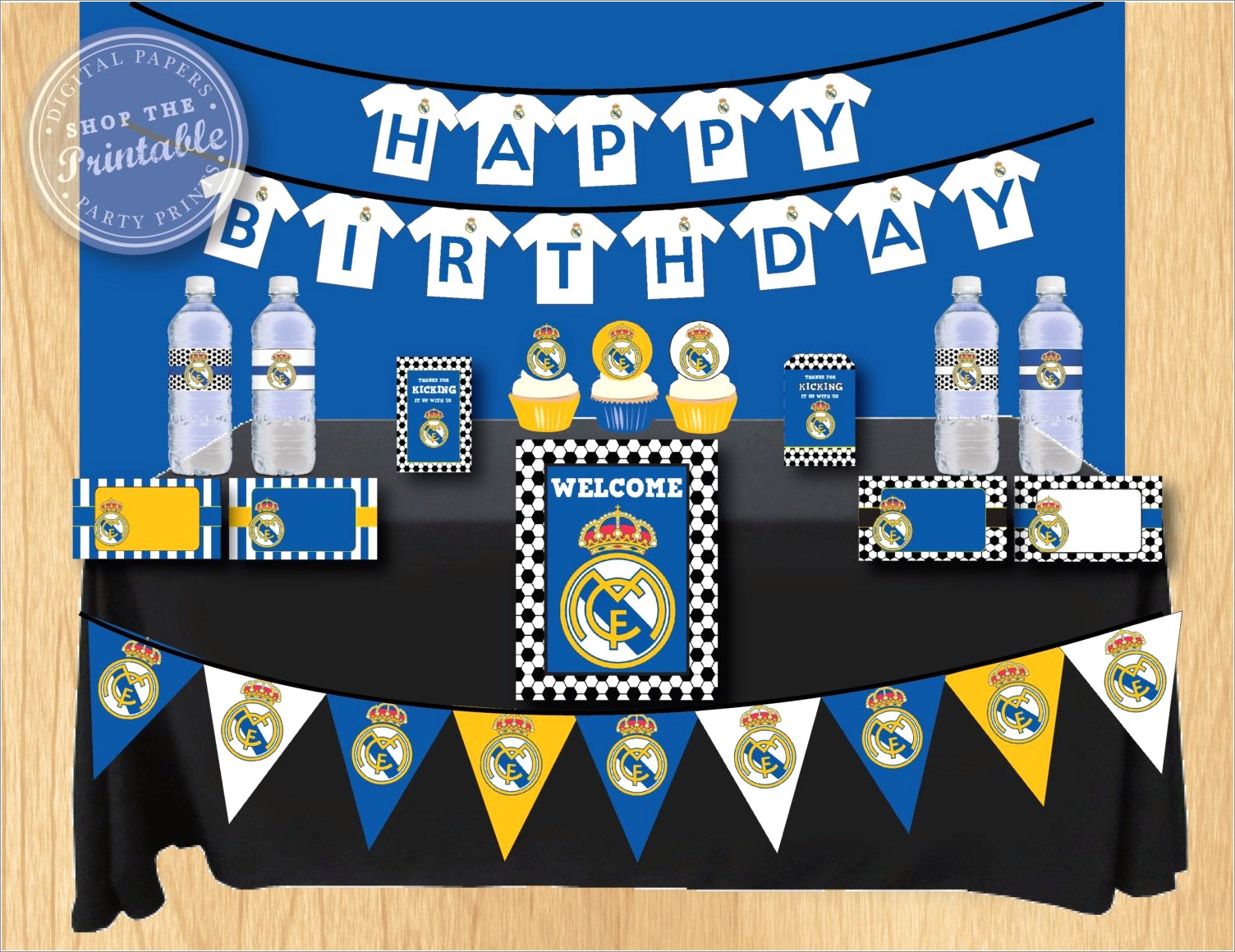 Real Madrid Birthday Invitation Free