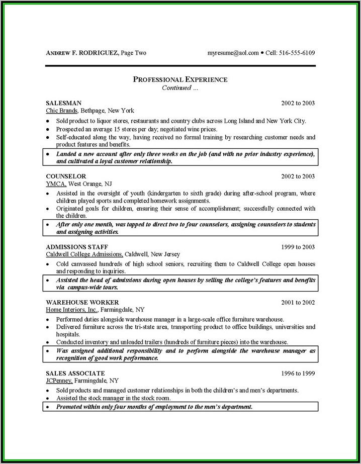 Recent College Graduate Resume Template Download