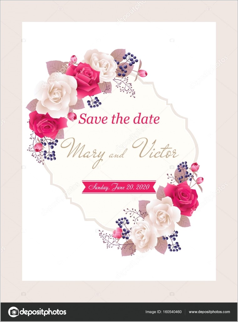 Red And White Wedding Invitation Cards