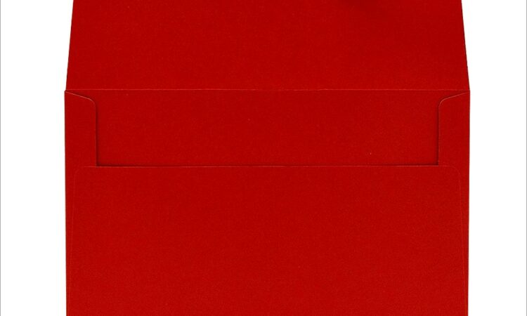 Red Invitation Envelopes 5x7