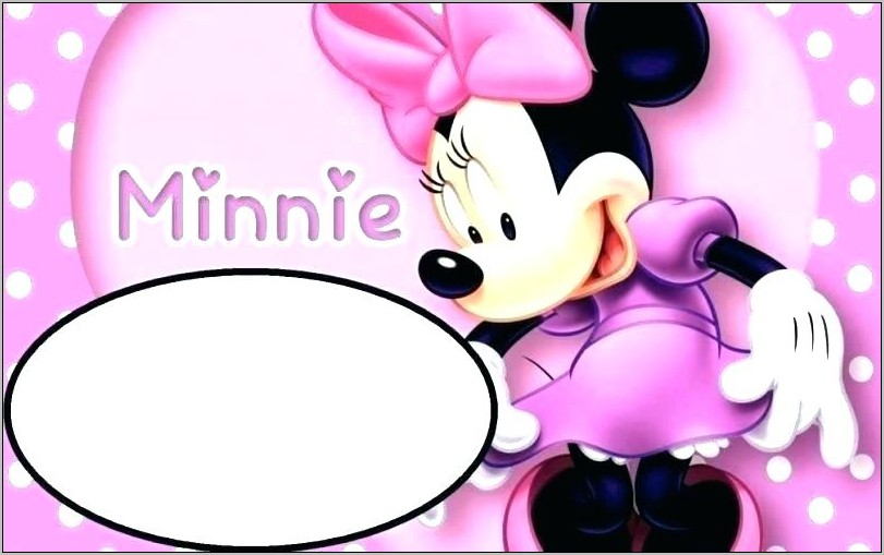 Red Minnie Mouse Invitation Template Free Download