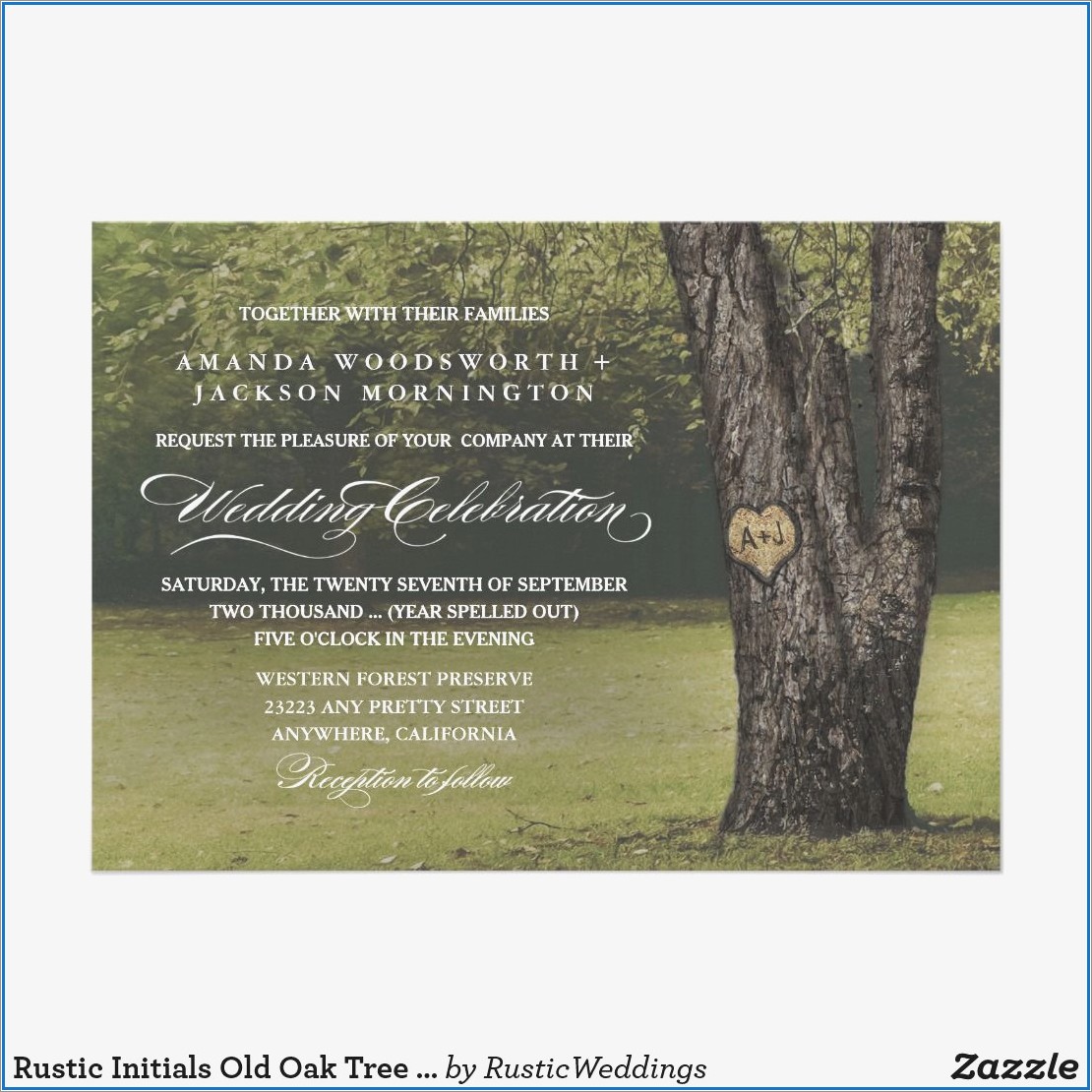 Redwood Tree Wedding Invitations
