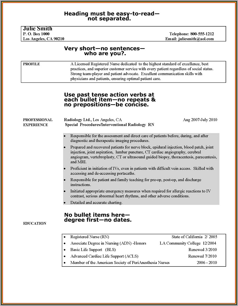 Registered Nurse Resume Sample Australia